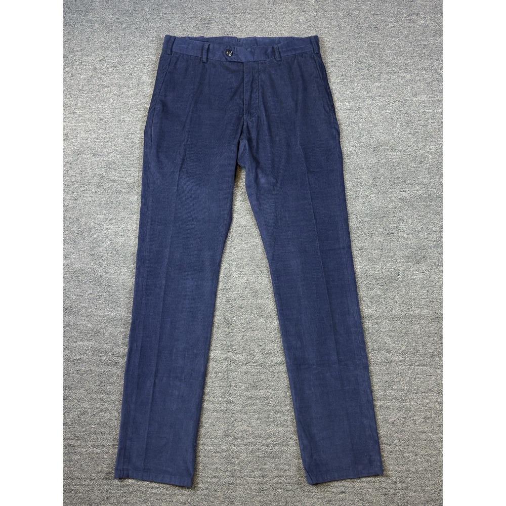 Peter Millar Golf Pants Corduroy Crown Crafted Colt  Tailor 32X34 Navy NWT $295